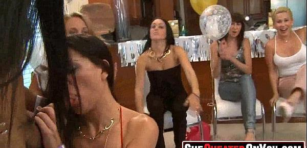  28 Party girls fucking at club with strippers 22